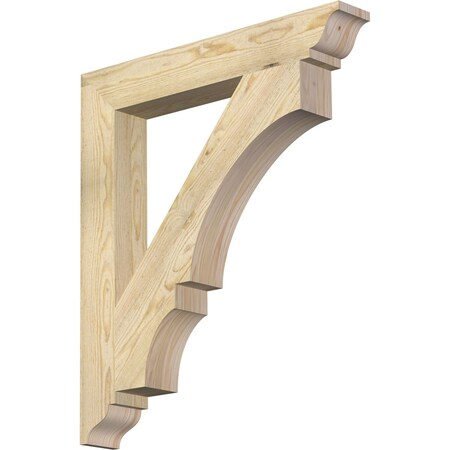 Ekena Millwork Balboa Traditional Rough Sawn Bracket, Douglas Fir, 4"W x 28"D x 32"H BKT04X28X32BOA01RDF